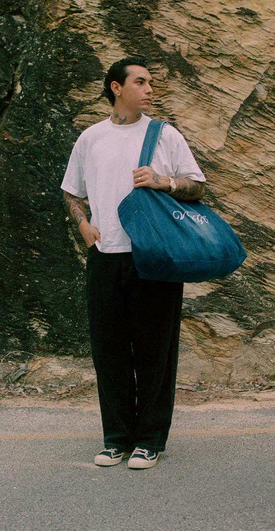 Oversized Denim Bag